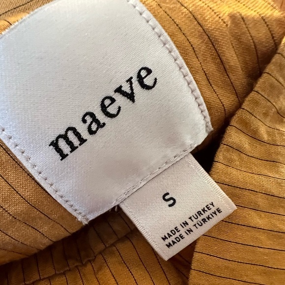 Anthropologie Maeve Long-Sleeve Piped Wrap Blouse - Small - Picture 7 of 8